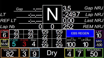 Alpine A424 Dashboard Layout 1