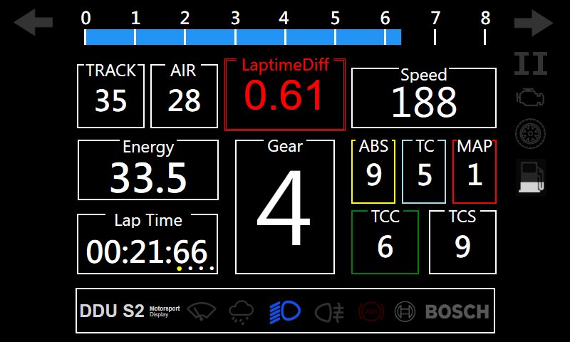 Mercedes-AMG LMGT3 Dashboard Layout 2