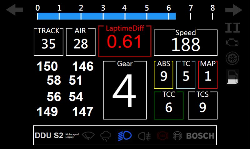 Mercedes-AMG LMGT3 Dashboard Layout 4